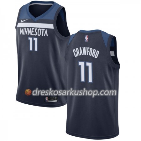 Muški NBA Dres Minnesota Timberwolves Jamal Crawford 11 Nike 2017-18 Navy Swingman